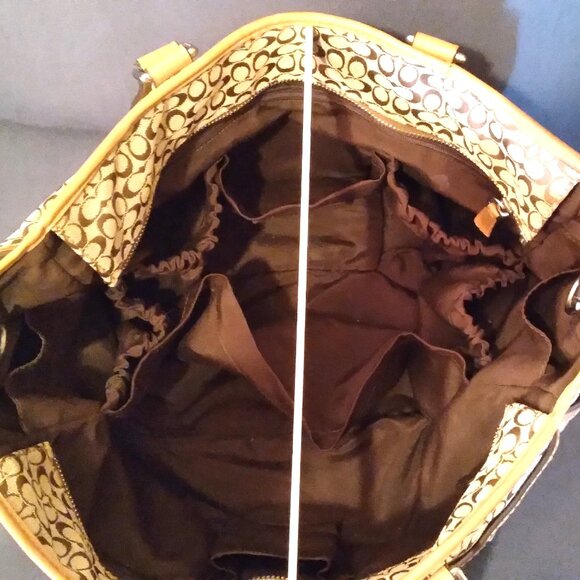 Coach Signature Diaper or Tote Bag No. J1176-F77156 - Picture 5 of 12